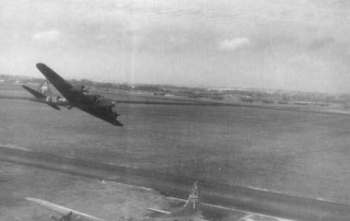 Bassingbourn Barracks WWII Flypast